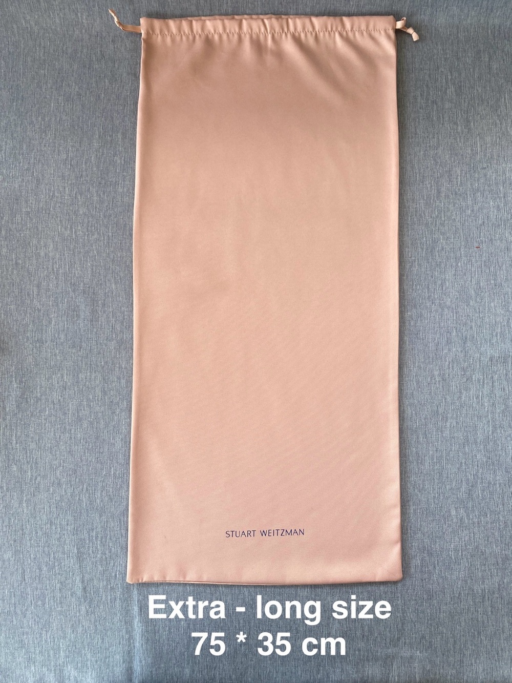 Authentic STUART WEITZMAN | Extra - Long Drawstring Dust Bag Gift Storage Pink